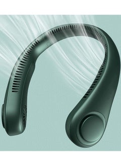 Generic Portable Handheld Bladeless Neck Fan (Green)  - Image 1