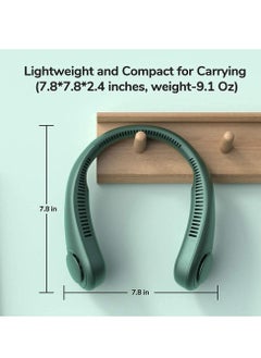 Generic Portable Handheld Bladeless Neck Fan (Green)  - Image 5