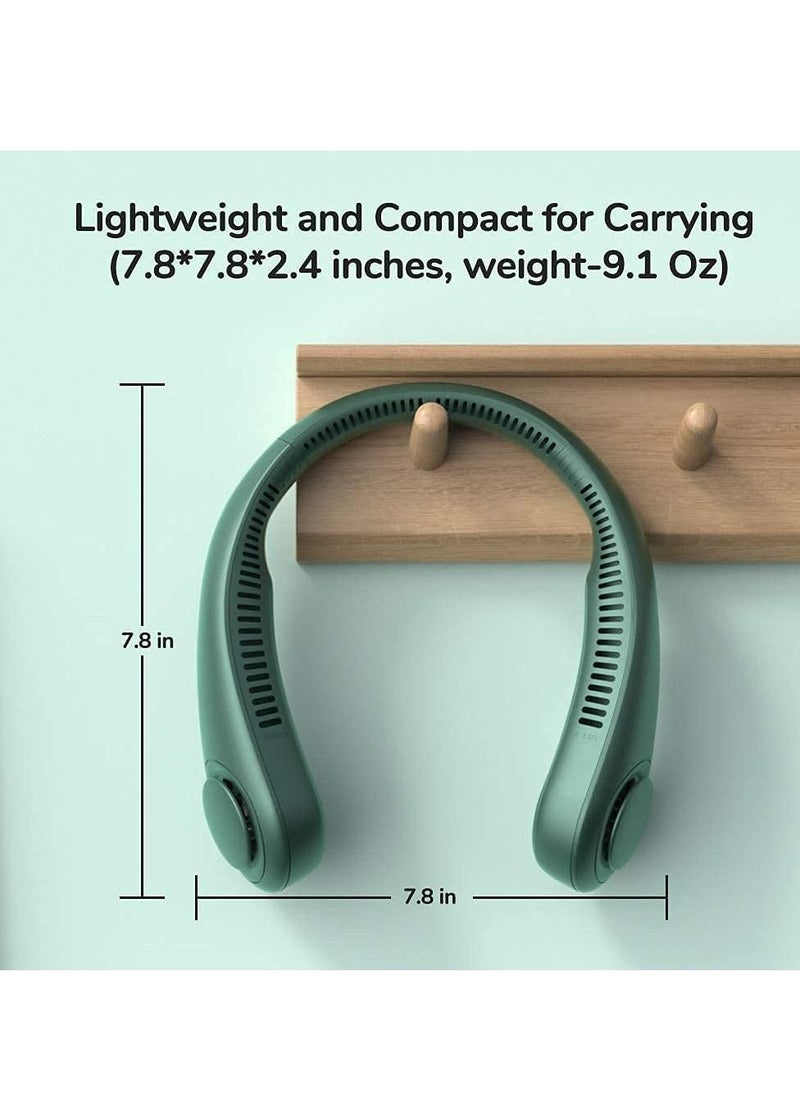 Generic Portable Handheld Bladeless Neck Fan (Green)  - Image 5