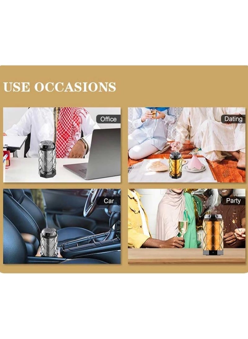 Raxoom Bakhoor luxury Design USB Rechargeable Incense Burner | Portable Burner for Home Office and Car (X023-Gray) - Image 4