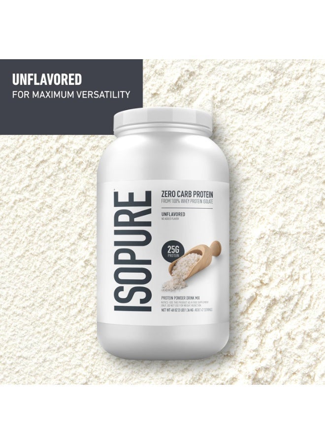Natures Best NB Isopure Zero Carb 3lb Natural Unflavoured - Image 2