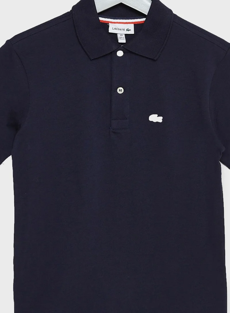 LACOSTE Kids Logo Polo Shirt