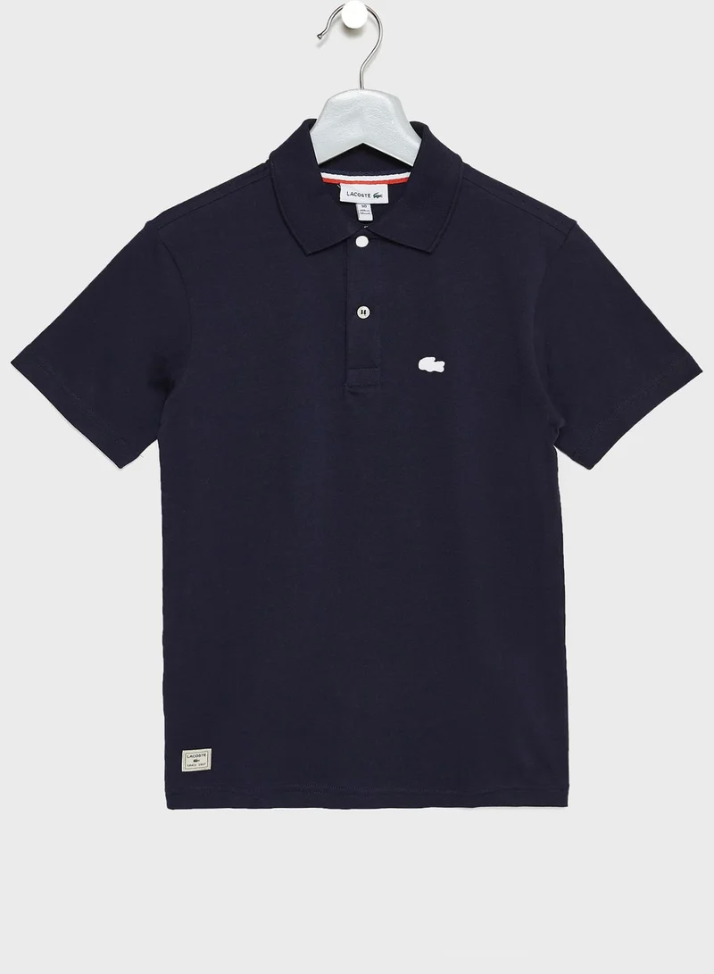 LACOSTE Kids Logo Polo Shirt