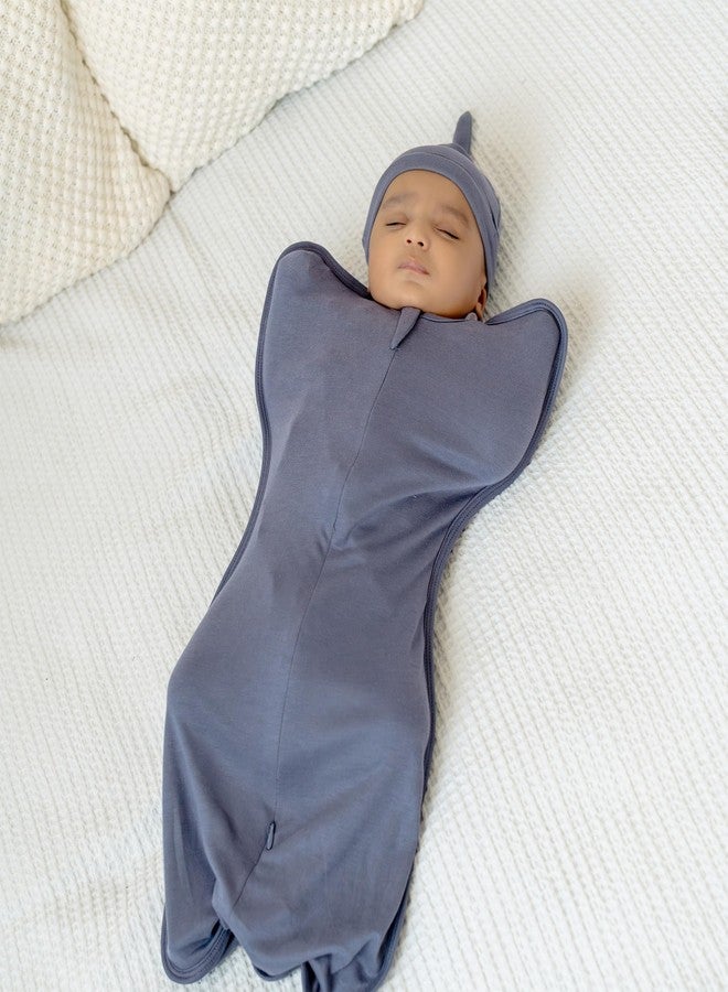 Cocoon Care Knitted Bamboo Cotton Arms Up Swaddle Sleeping Pod for Baby | Swaddle Pod for New Born Baby | 0-1 Months - Image 3