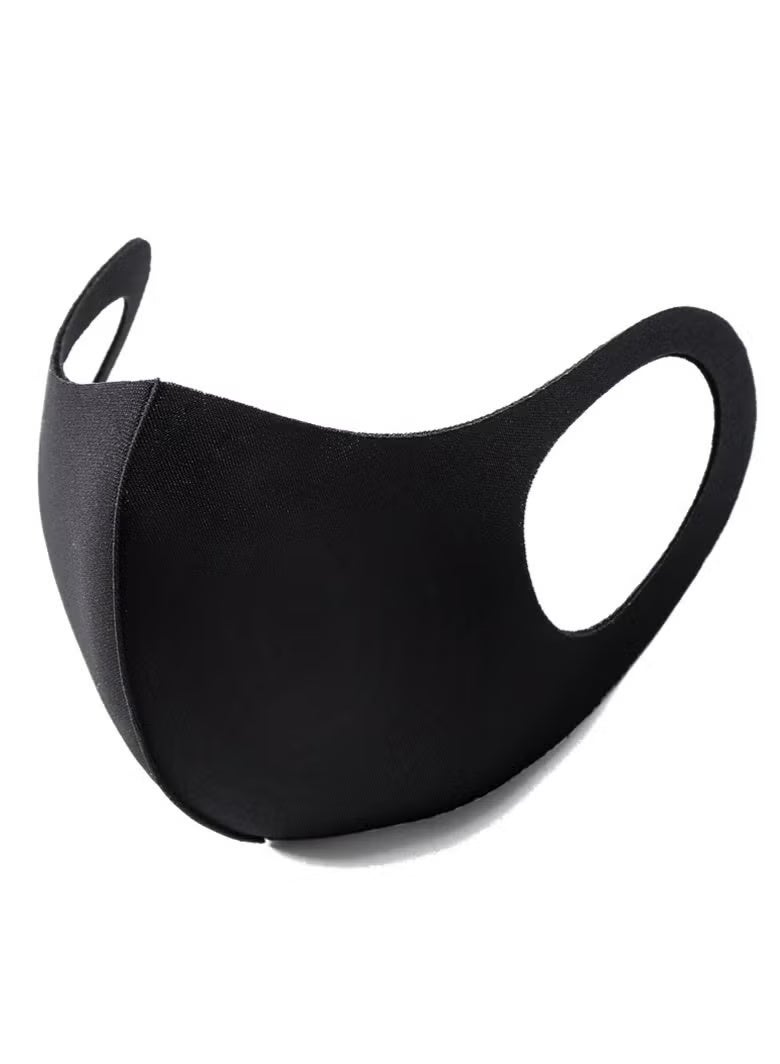 Set of 3 reusable cotton masks made from breathable fabric, washable 3D cold fiber masks, providing protection from dust and UV rays. - Image 2