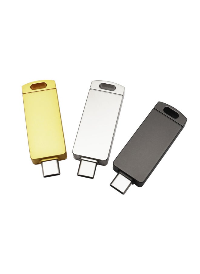 Generic Metal Mobile Phone 32G U Disk TYPE-C High-speed Reading Mobile Phone Computer Dual-use 64G USB Customizable LOGO-Capacity:32GB  - Image 4