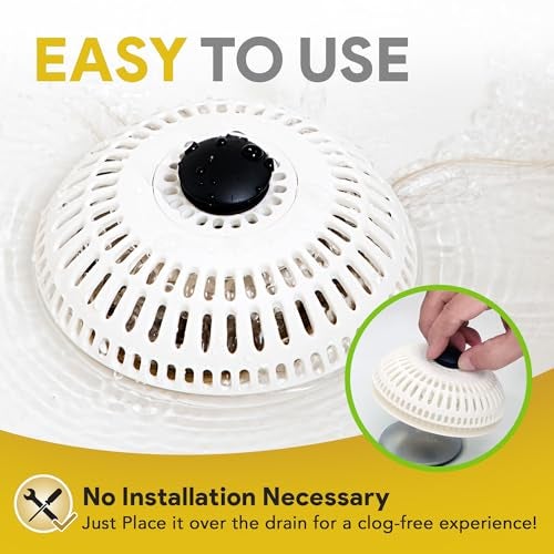Shower Shroom ShowerShroom Stealth Shower Hair Drain Catcher - Hair Stopper for Shower Drain, Bathtub, and Bathroom Sink, Will Not Impede Water Flow, Bathtub Hair Catcher for Drain with No Installation Required - Image 5