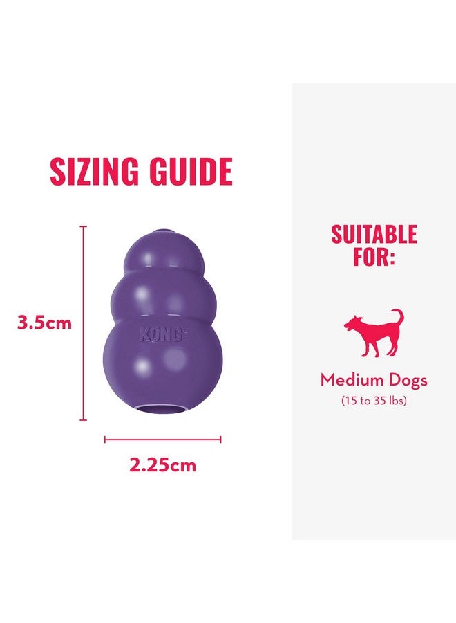 KONG Senior - Dog Toy with Gentle, Natural Rubber - Durable Dog Toy for Older Dogs - Use Treats with Stuffable Chew Toy - Treat Toy for Chewing & Fetching - for Medium Dogs - Image 4