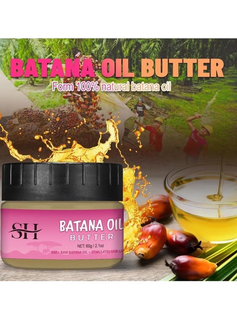 SHA Oil Pure,100% Batana Oil for Hair Growth Dr Sebi,Veganic Natural Hair Growth Oil Effective Against Regional Alopecia,Soothe Scalp,Repair Damaged Hair and Promote Hair Regrowth,60g,2.1Oz. - Image 2