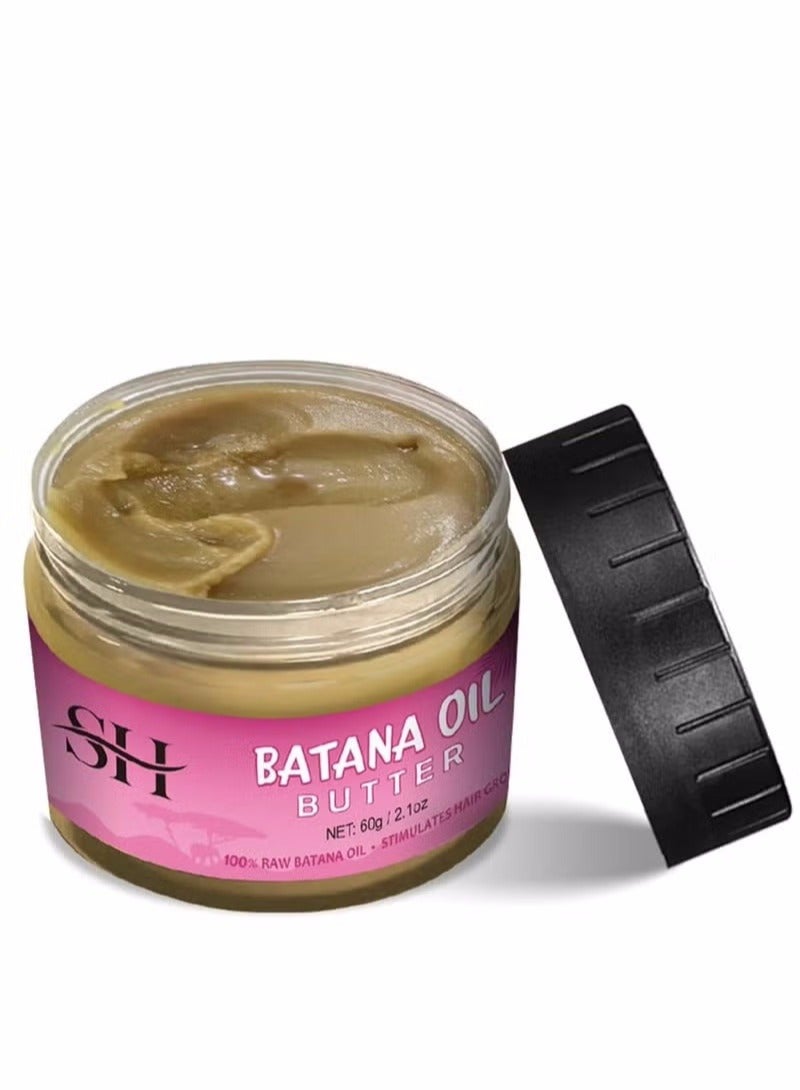 SHA Oil Pure,100% Batana Oil for Hair Growth Dr Sebi,Veganic Natural Hair Growth Oil Effective Against Regional Alopecia,Soothe Scalp,Repair Damaged Hair and Promote Hair Regrowth,60g,2.1Oz. - Image 1