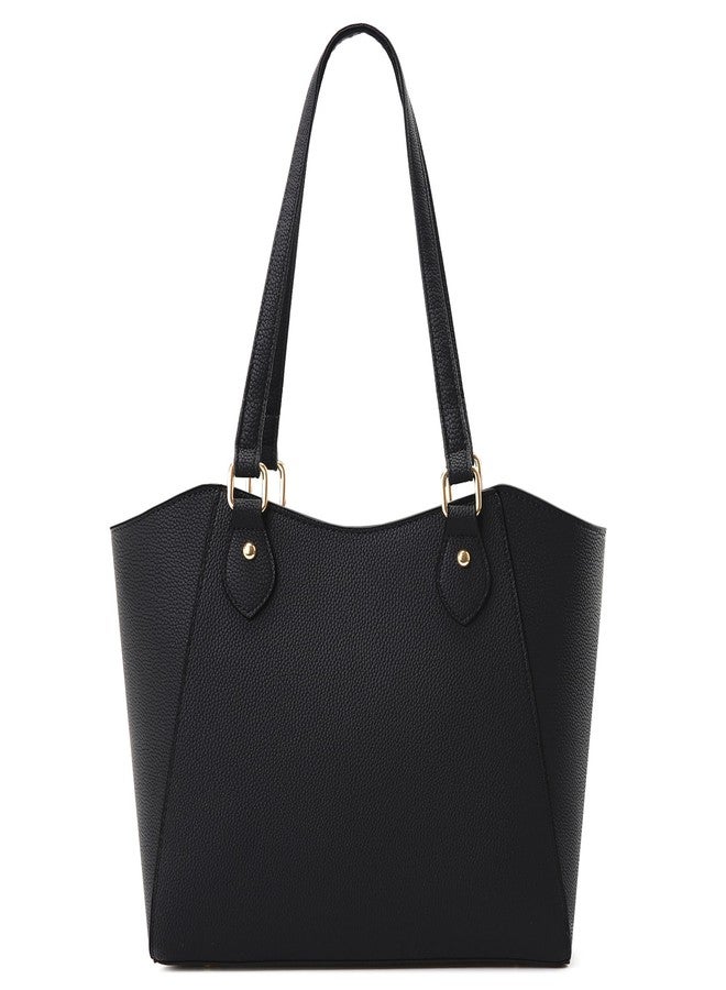CHICAROUSAL Tote Bag for Women Large Handbags and Purses for Women PU Leather Womens Shoulder Bags, A Alz Black Yb - Image 1