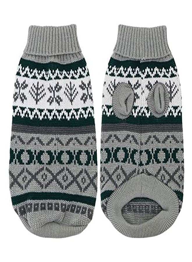 Gojira Pet Dog Cat Woolen Sweater Winter Clothes Grey M - Image 5