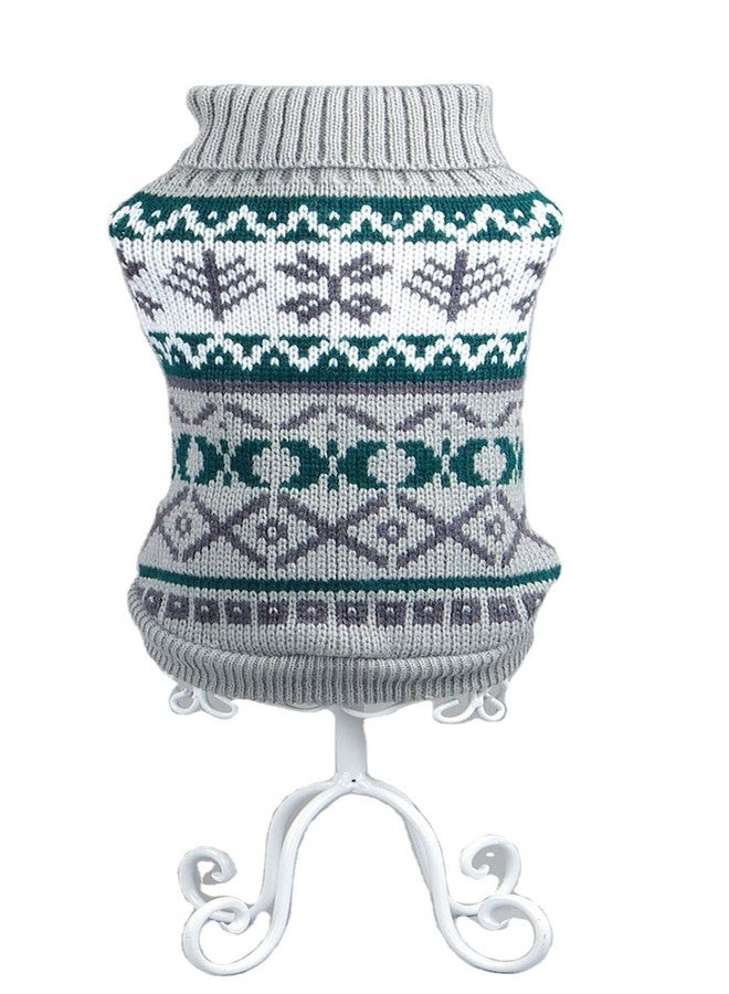 Gojira Pet Dog Cat Woolen Sweater Winter Clothes Grey M - Image 2
