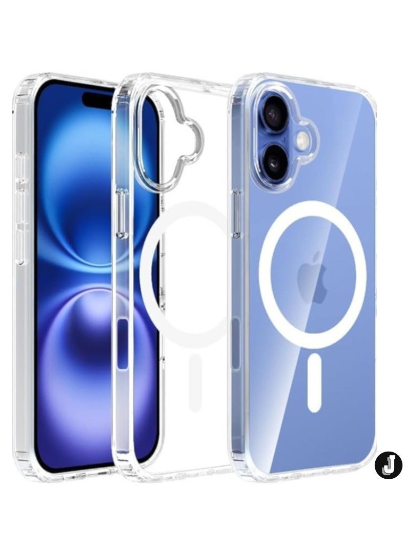NEW "New iPhone 16 Plus Magnetic Case – Durable Clear Back with Scratch Resistance by AHN"