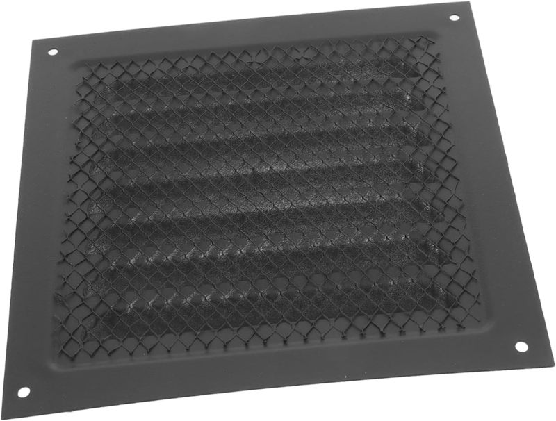Exterior Wall Vent Cover 15cm Black Waterproof - Dust Protection Attic Vent Cover for Home Garage - Image 1