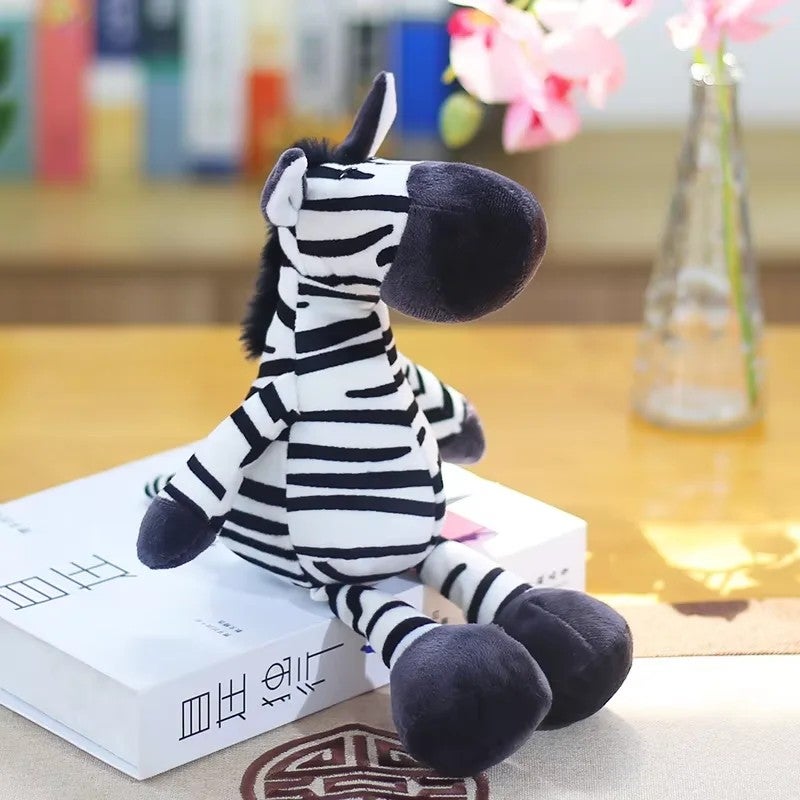 Y&D Super Soft Plush Forest Animals Toys – Stuffed Animal Toys Lion, Elephant, Giraffe, Monkey & Tiger – PP Cotton Filled Jungle Wildlife Figures for Kids - Image 1