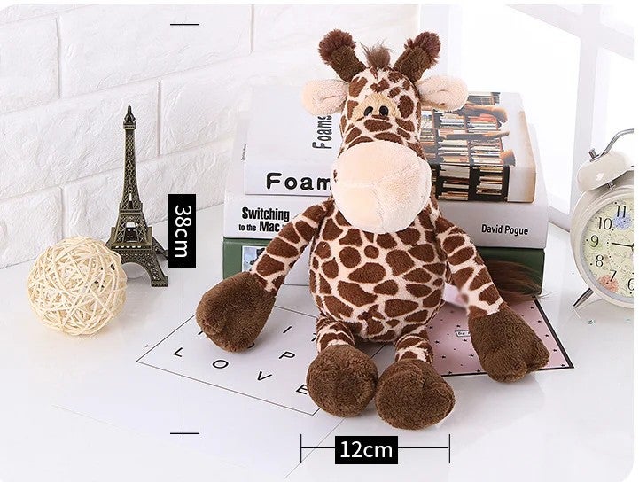 Y&D Super Soft Plush Forest Animals Toys – Stuffed Animal Toys Lion, Elephant, Giraffe, Monkey & Tiger – PP Cotton Filled Jungle Wildlife Figures for Kids - Image 3