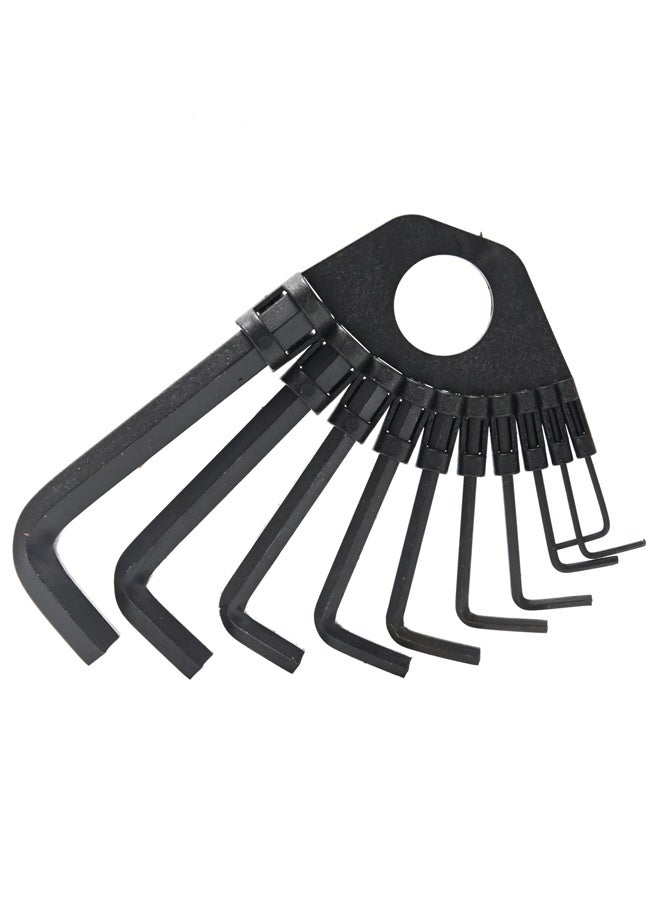 LAWAZIM Hex Key Set - 10 Piece Metric 1.5mm to 10mm - Black Allen Wrench Set with Holder Multi Size L Shaped Hex Keys Tool Kit - for Furniture Assembly, Bicycles, DIY, Mechanics, Home and Garage Use - Image 2