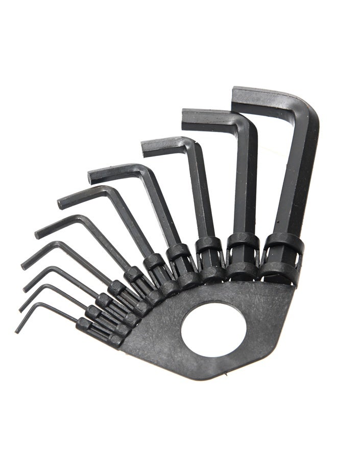 LAWAZIM Hex Key Set - 10 Piece Metric 1.5mm to 10mm - Black Allen Wrench Set with Holder Multi Size L Shaped Hex Keys Tool Kit - for Furniture Assembly, Bicycles, DIY, Mechanics, Home and Garage Use - Image 1