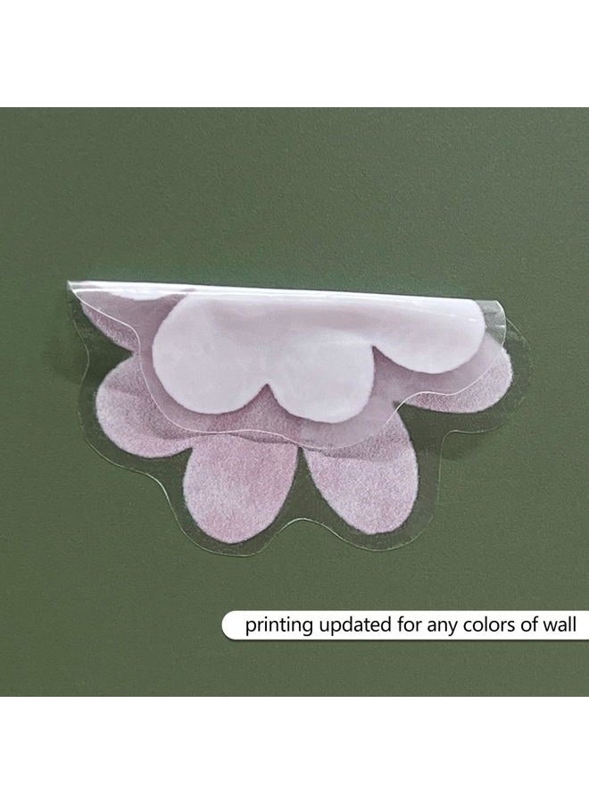 YouRfocus Daisy Wall Decals Boho Flower Wall Stickers for Girls Room Playroom Nursery, Dual Layer Print for High Coverage for Home DIY Decor, Removable Peel and Stick Stickers (Pink-B) - Image 5