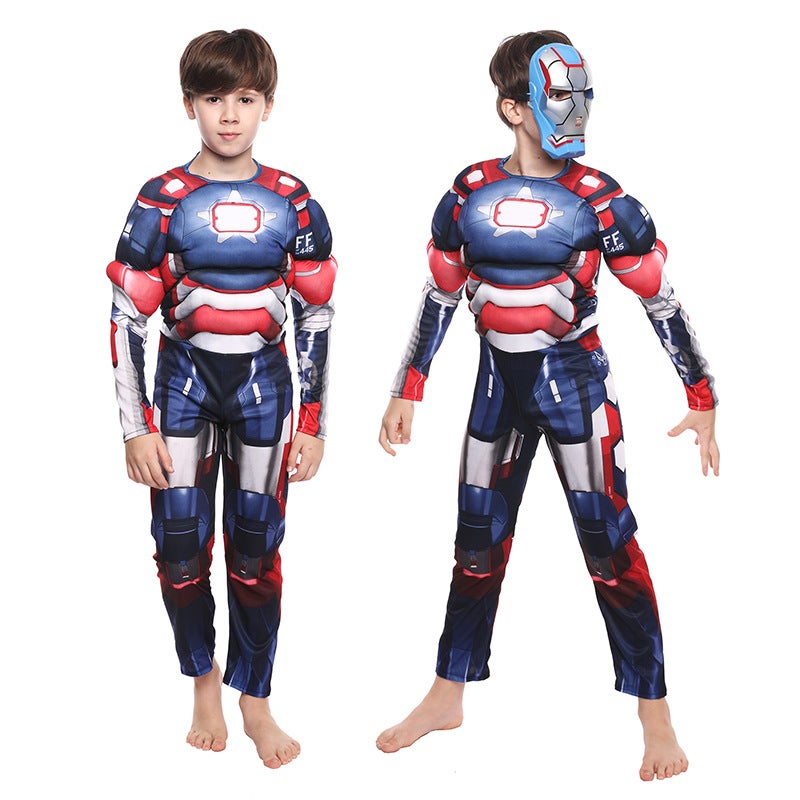 Captain America star wars Thor Avengers Thanos quantum battle clothes Black Panther iron man dead waiter Blue Iron Man