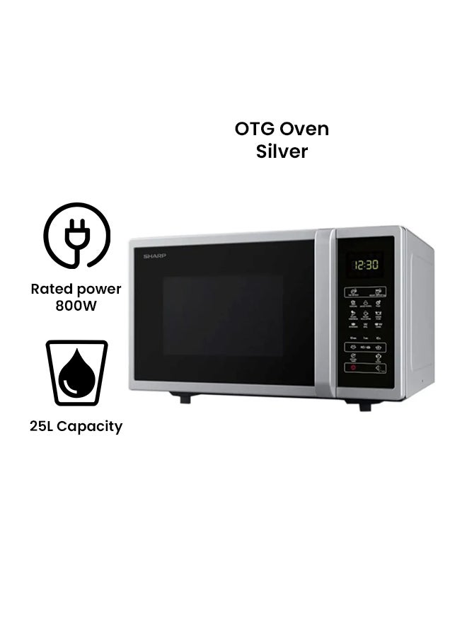 شارب فرن ميكروويف قوي 25 L 800 W R-25CT(S) فضي - Image 2