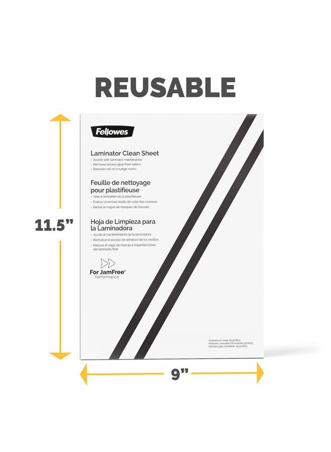 Fellowes Laminator Cleaning Sheets, 10 per Pack (5320603) - Image 3