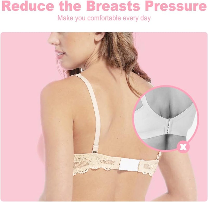 Enerfort Women's Comfortable Bra Extender, Soft Bra Extension Strap with Case for all Bra Brassiere Models, Lady's Bra Extender - Image 2