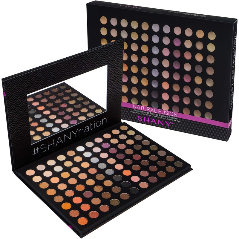 SHANY Natural Fusion Eyeshadow Makeup Palette - 88 Color Highly Pigmented Blendable Natural Color Matte Eye shadow Palette - Nude - Image 2