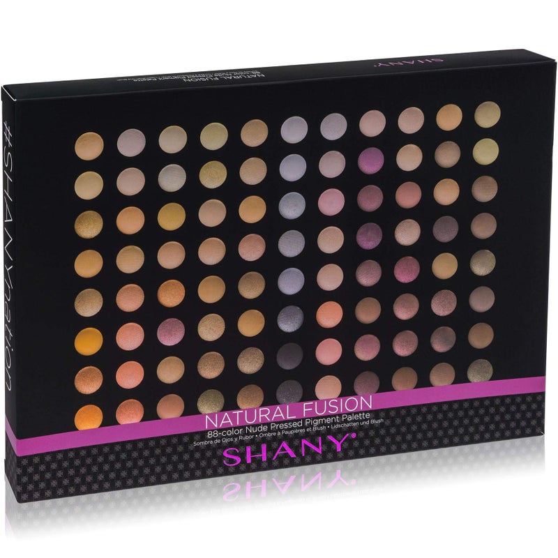 SHANY Natural Fusion Eyeshadow Makeup Palette - 88 Color Highly Pigmented Blendable Natural Color Matte Eye shadow Palette - Nude - Image 5