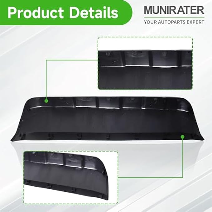 munirater Front Bumper Valance Lower Skid Plate Panel Black Replacement for 2016-2020 Toyota Tacoma TO1095205 5391104210 B077C14STM - Image 5