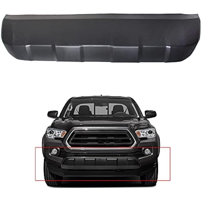 munirater Front Bumper Valance Lower Skid Plate Panel Black Replacement for 2016-2020 Toyota Tacoma TO1095205 5391104210 B077C14STM - Image 1
