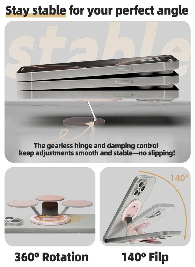 SEMBO YIUS Ultra-Thin for MagSafe Phone Grip, Multi-Angle Cell Phone Ring Holder Stand with Flexible 360° Rotation Metal Hinge, Magnetic Finger Grip Kickstand for iPhone 16/15/14/13/12 - Image 2