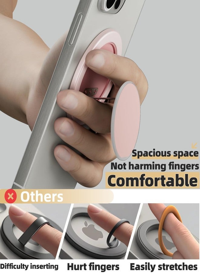 SEMBO YIUS Ultra-Thin for MagSafe Phone Grip, Multi-Angle Cell Phone Ring Holder Stand with Flexible 360° Rotation Metal Hinge, Magnetic Finger Grip Kickstand for iPhone 16/15/14/13/12 - Image 3