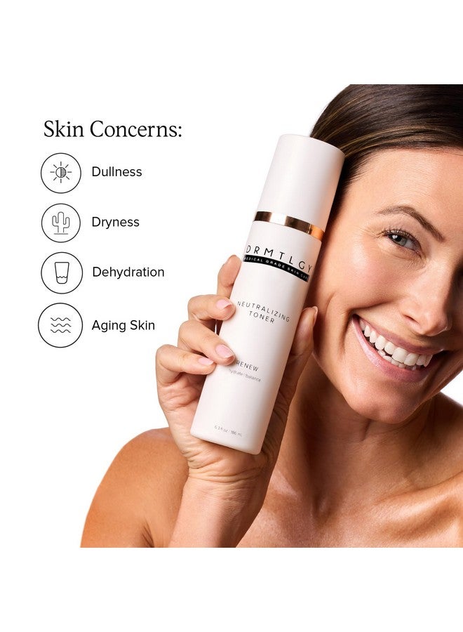 درمتلجي تونر الوجه المُحايد من DRMTLGY، مُهدئ، مُوازن لدرجة الحموضة، مُرطب لجميع أنواع البشرة (186 مل/6.3 أونصة سائلة) - Image 4