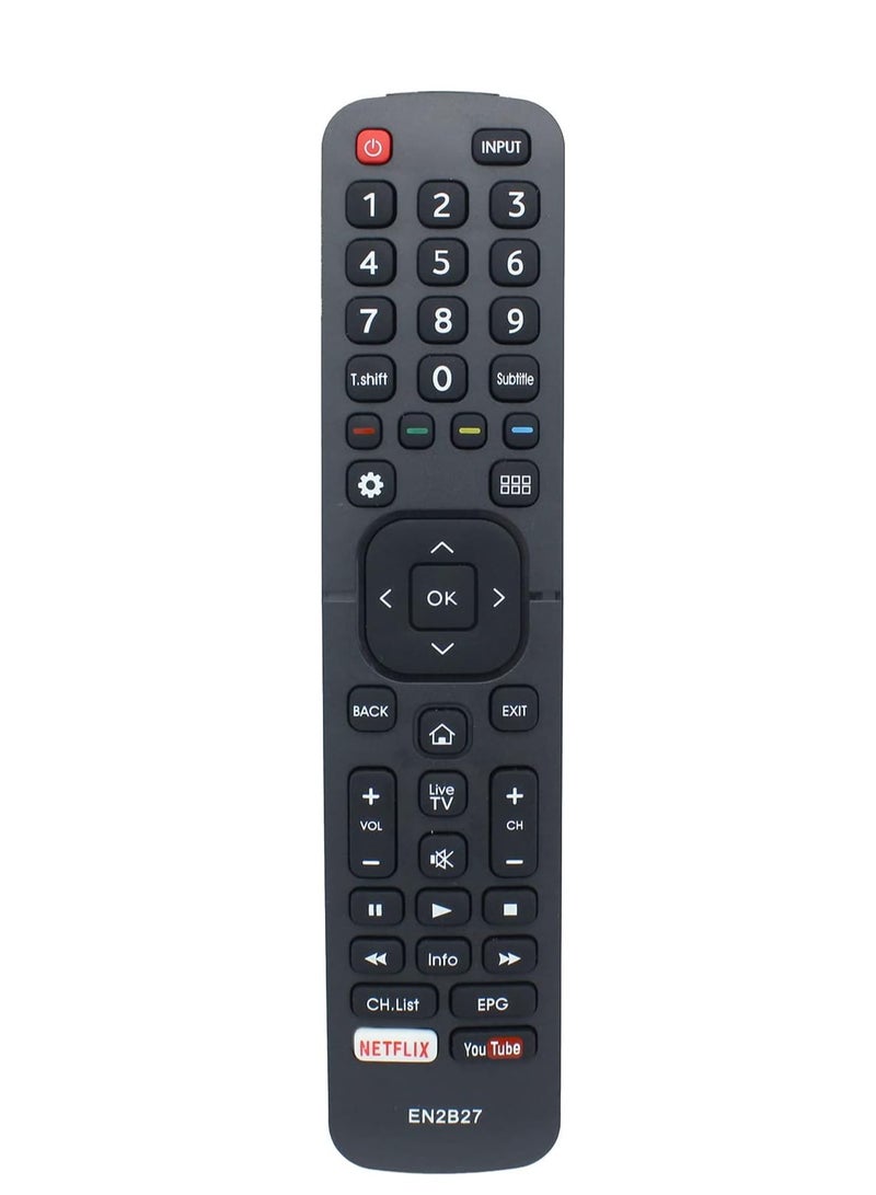ELTRAZONE Replacement EN2B27 Remote Control for Hisense TV – Compatible with EN2A27, EN2C27, EN2D27, EN2B27HB – Universal TV Remote with Easy Setup, Long-Range IR, Ergonomic Design - Image 1