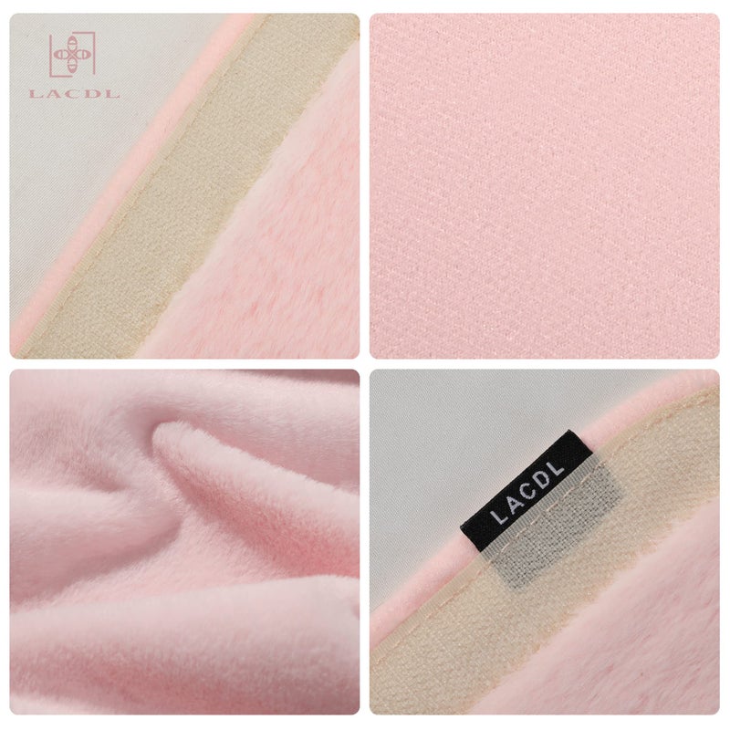 LACDL Extra Long Seatbelt Cover Super Soft Furry for Adults Kids Women & Men, Thick Plush Full Car Seat Belt Strap Cushion, Fluffy Shoulder Pad Protector, Auto Interior Accessories, 1pc, Pink, 15.5in - Image 4