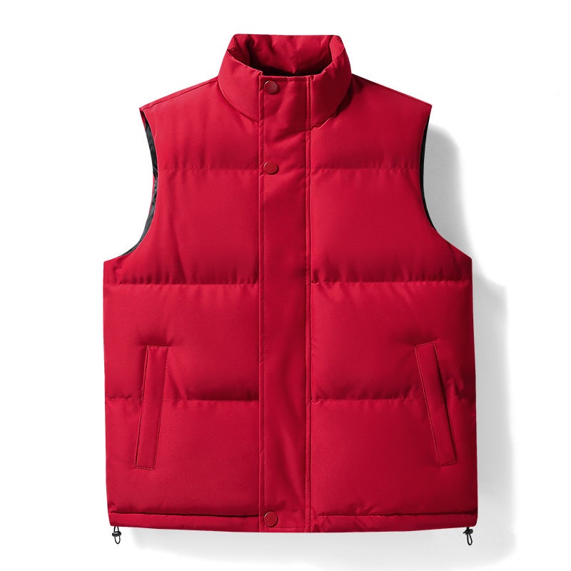 New Waistcoat Men'S Plus Fertilizer Increase Live Good Goods Leisure Down Cotton Handsome Coat Jacket Men'S - Image 3