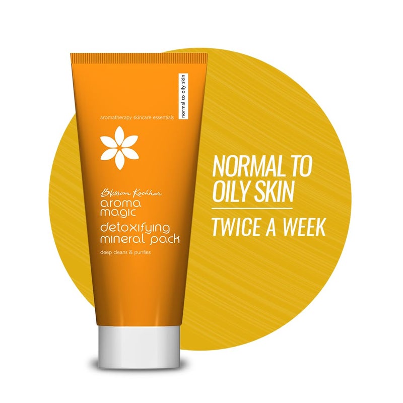 Aroma Magic Mineral Face Pack | 3.53 Oz (100g) | with Sandalwood for Radiant Glow | Natural Cleansing & Nourishing Facial Mask | Purifying Skincare