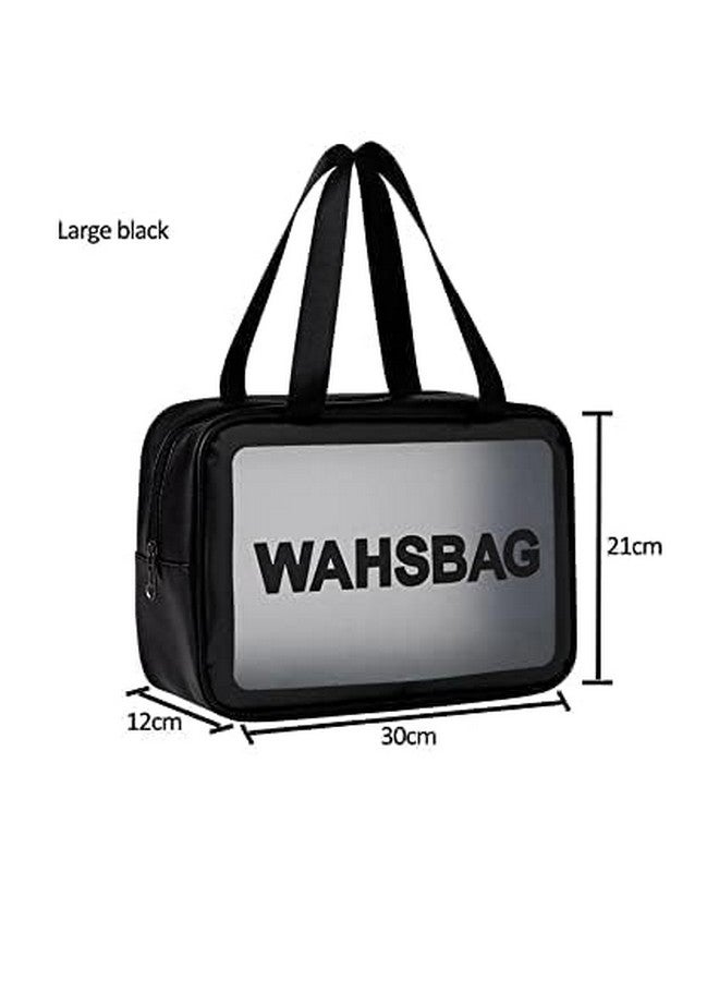 Cosmetic Pouch, Make up Bag for Home & Travel, Toiletry Bag for Cosmetics, Brushes, Accessories Set of 3 - Wash Bag. - Image 3