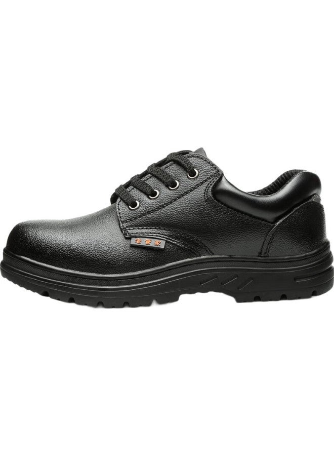 Old housekeeper Old Butler Safety Shoes For Men, Anti-Smashing, Anti-Puncture, Steel Toe Cap, Steel Midsole, Rubber Sole, Wear-Resistant Cowhide Functional Shoes 088 38 - Image 3