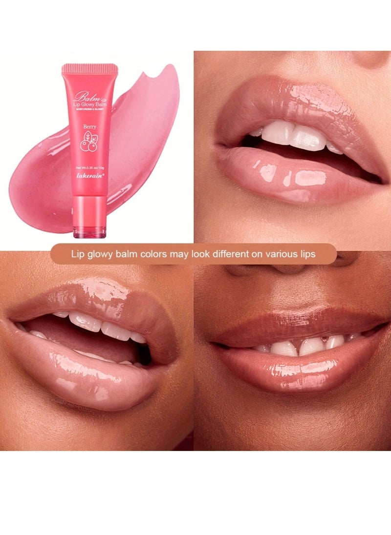 lakerain - Lip Glowy Balm Shine Glossy Finish Lip Oil Moisturizing Lip Care Therapy Treatment Hydrating and Nourishing Repair Sleeping Lip Tint Oil Glossy Lip Plumper Gloss Lip Glow Plumping Oil 02 - Image 1
