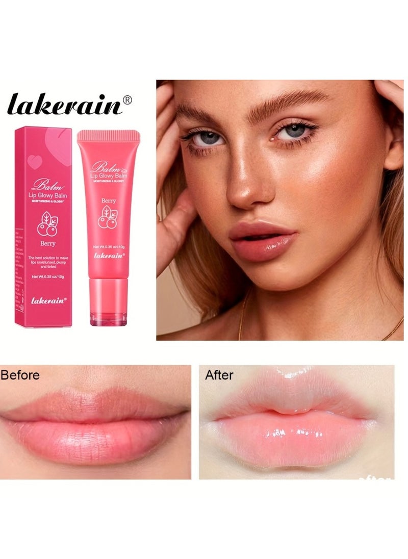 lakerain - Lip Glowy Balm Shine Glossy Finish Lip Oil Moisturizing Lip Care Therapy Treatment Hydrating and Nourishing Repair Sleeping Lip Tint Oil Glossy Lip Plumper Gloss Lip Glow Plumping Oil 02 - Image 1
