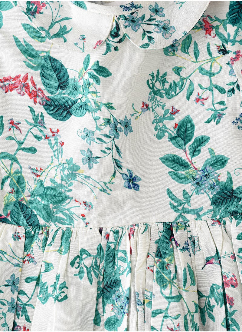 Jelliene Blooming Sunshine: Baby Girl's Floral Dress Comfort & Cuteness for Summer  - Image 3