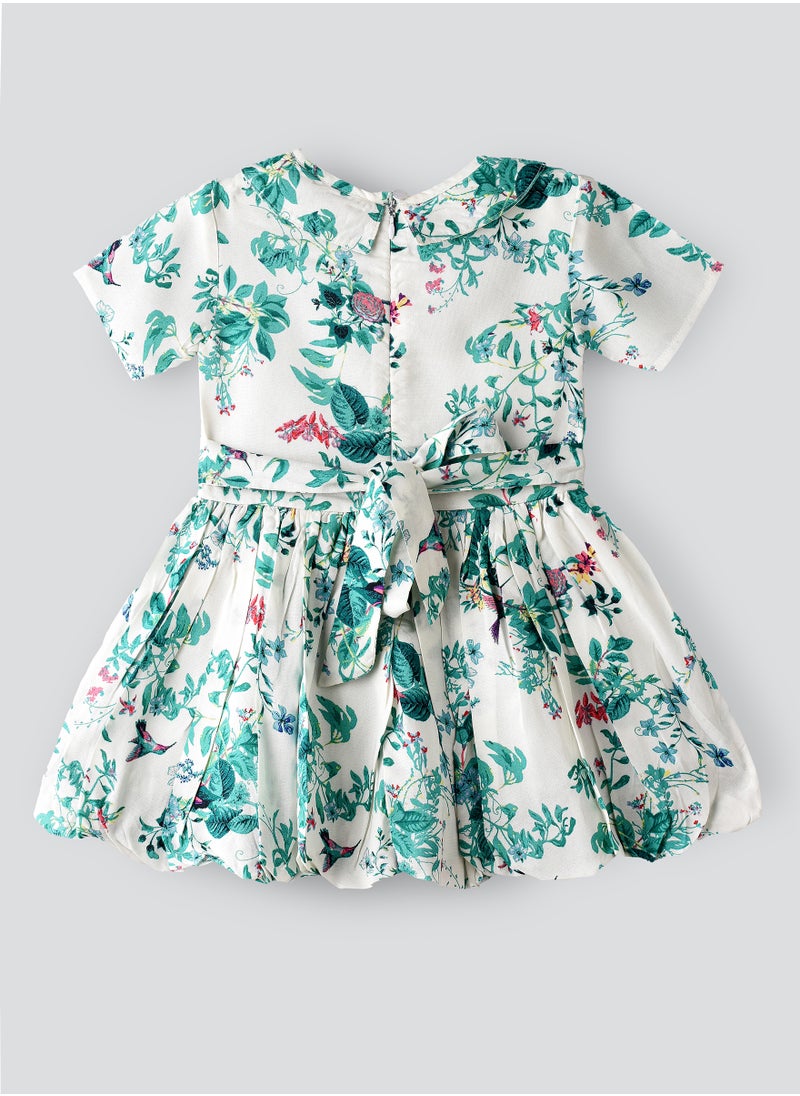 Jelliene Blooming Sunshine: Baby Girl's Floral Dress Comfort & Cuteness for Summer  - Image 2