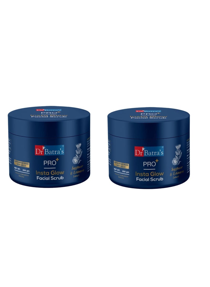 Dr Batra's® PRO+ Insta Glow Facial Scrub-250 g (Pack of 2) - Image 1