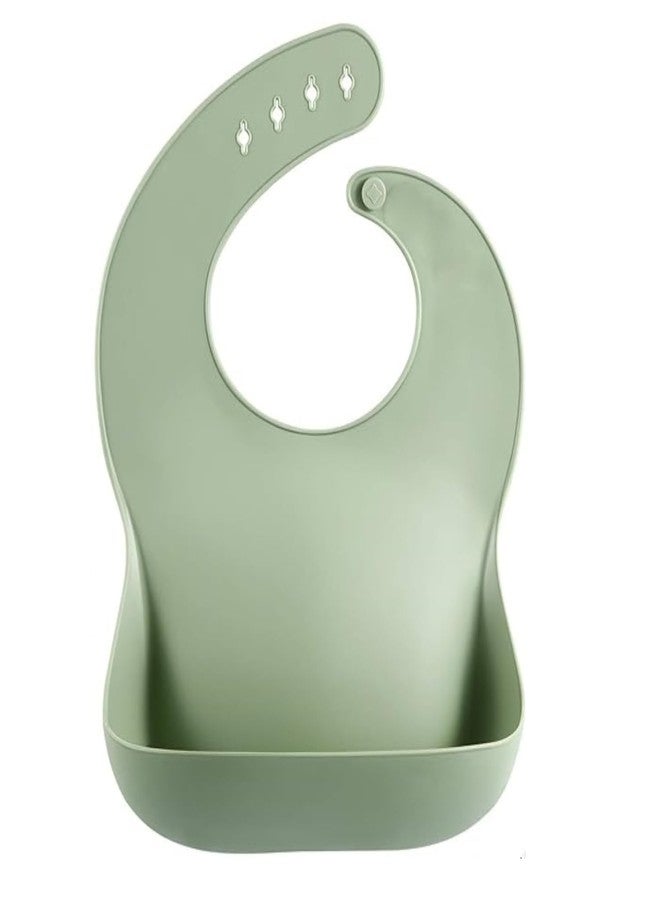 PUNO ComfortCatch Silicone Baby Bib for Feeding & Toddlers, Waterproof, Washable & Reusable baby apron Mealtime Made Easy (Pack of 1) - Image 1