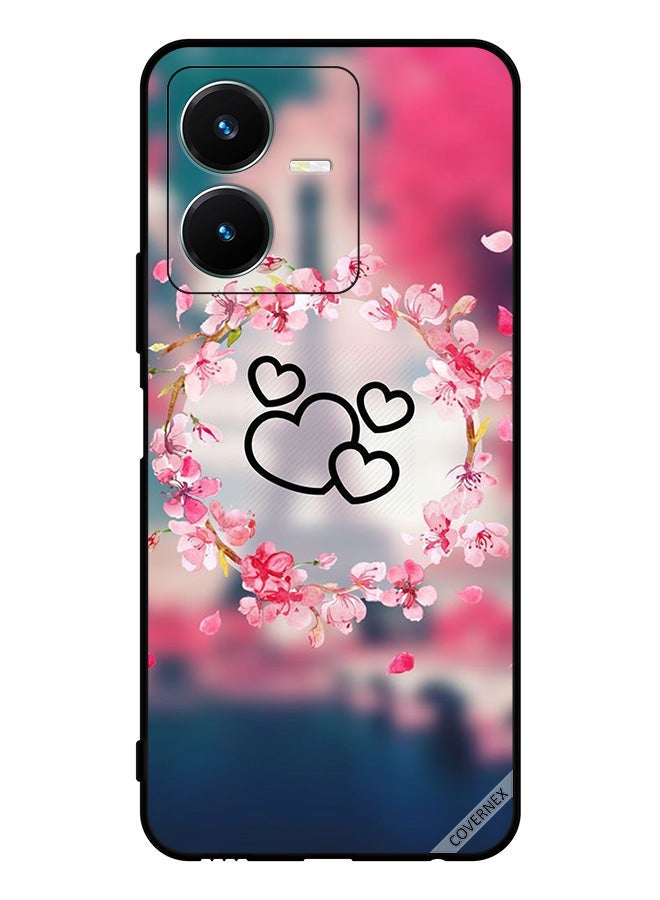 Covernex Protective Case Cover For Vivo Y22s Hearts Art Clip - Image 1