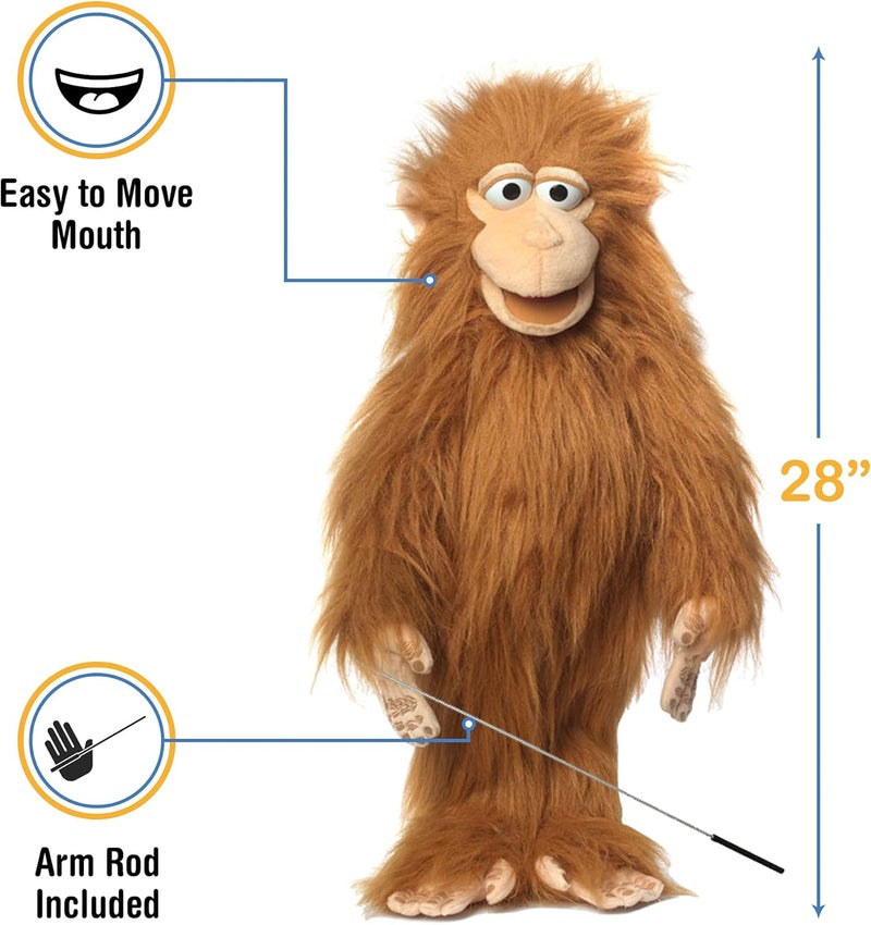 Silly Puppets 28-Inch Full Body Monkey Ventriloquist Puppet - Image 3
