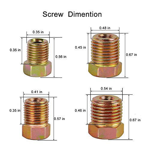 MuHize Upgraded Brake Line Tubing Kit - 25 Ft. of 3/16 Copper Coated Flexible Tube, Roll 25 ft 3/16" (Includes 16 Fittings) - Image 4